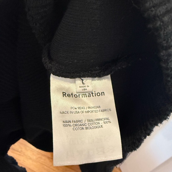 Reformation Black Ribbed Set - Picture 6 of 8